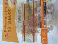 Pimontaise Au Jambon Ingredients