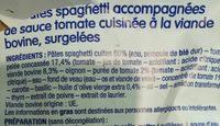 Spaghetti  La Bolognaise LE PRIX GAGNANT Ingredients