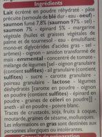 Lasagnes Saumon Pinards Ingredients