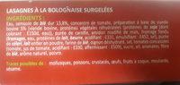 1KG Lasagne Bolognaise Ingredients