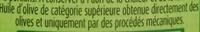 Huile D'Olive Vierge Extra, La Verte Puissante (+ 33 % Gratuit) Ingredients