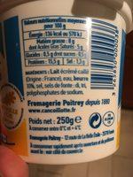 Cancoillotte Nature, Le Pot De 250g Ingredients