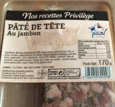 Pate De Tete Au Jambon