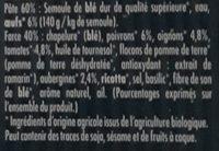 Ravioli Lgumes Du Soleil Ingredients