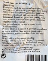 Ravioli Aux Fromages Ingredients