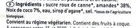 Pte D'amande Noix De Coco Ingredients