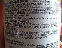 Tartinade D'amande, 40% Amandes Ingredients