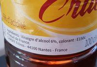 Vinaigre D'Alcool Color Ingredients