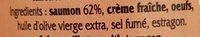 Dlice De Saumon  L'estragon Ingredients