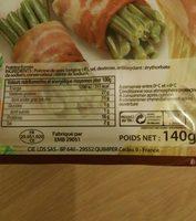 Poitrine Tranches Fines Fum?e Ingredients