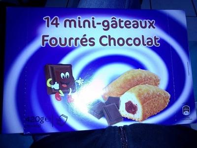 14 Mini-gteaux Fourrs Chocolat