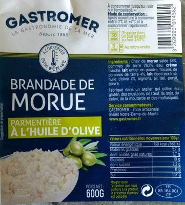 Brandade De Morue Parmentire  L'Huile D'Olive