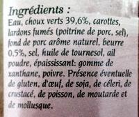 Embeurre De Choux  La Vendeenne Ingredients