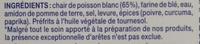 15 Btonnets De Pans De La Mer Prfrits, Surgel Ingredients