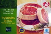 4 Grenadins De Veau Surgels IGP Label Rouge Picard Report Card