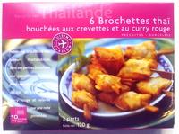 6 Brochettes Tha Bouches Aux Crevettes Et Curry Rouge Report Card