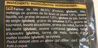 6 Petits Pains Assortis : Pavot, Ssame, Crales Ingredients