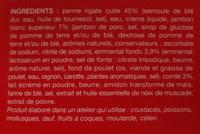 Penne Rigate Au Jambon Et Fromage, Surgeles Ingredients