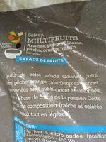 Salade Multifruits Ingredients