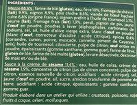 Recette Du Liban - Mezze Surgel Ingredients