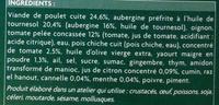 Poulet  La Libanaise Et Aubergines Cuisines  La Tomate Surgels Ingredients