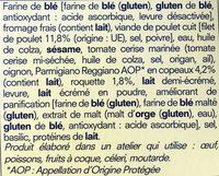 Bagel Poulet, Parmesan, Roquette Ingredients