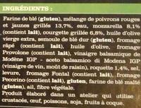 Pizza Pesto Di Rucolala, Verdure Griguate, Mozzarella Ingredients