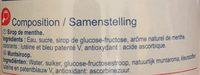 Carrefour Menthe Verte Ingredients