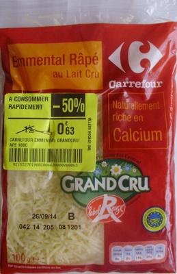 Emmental Rp Au Lait Cru (32 % MG) Grand Cru - IGP - Label Rouge