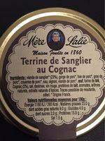 Terrine De Sanglier Au Cognac Mre Lalie 180g Report Card
