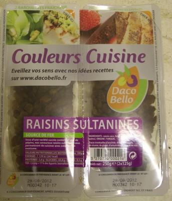 Couleurs Cuisine Raisins Sultanines