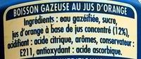 Vaval Orange Ingredients