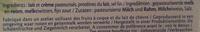 Le Got Primeur (17,5 % MG) Ingredients