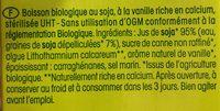 So Soja ! Vanille Ingredients