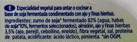 Untable Vegetal Ajo & Finas Hierbas Ingredients