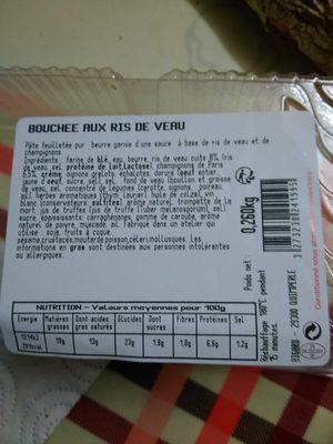 Bouchees Aux Ris De Veau