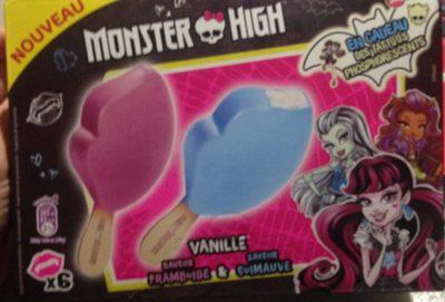 Glaces Monster High Vanille Saveur Framboise/saveur ... 6 Btonnets 360
