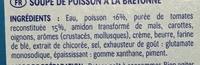 Soupe De Poisson  La Bretonne Ingredients
