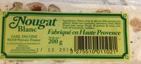 Nougat Blanc Fabrique En Haute Provence Report Card