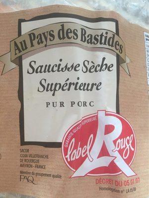 Saucisse Sche Suprieure Label Rouge Au Pays Des Bastides