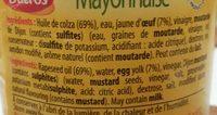 Mayonnaise 235 Grammes Ingredients