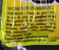 10 Saucisses De Strasbourg Ingredients