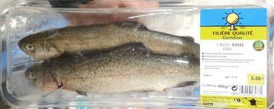 2 Truites Roses Vides