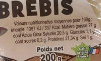 Tommette De Brebis Le Fromage De 200 G Ingredients