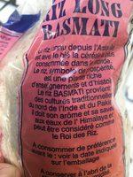 1KG Riz Long Basmati Bouddha Riz Monde Ingredients