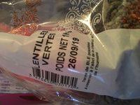 1KG Lentille Verte Samia Ingredients