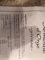 Semoule Orge Grosse 1 Kg, Ingredients