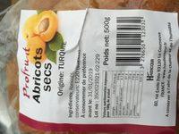 Abricots Secs Ingredients
