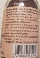 La Patelire Arme De Vanille 6% La Bouteille De 60 Ingredients