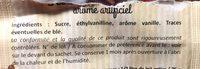 La Patelire Sucre Vanillin Saveur Intense Le Sachet De 7,5 G Ingredients